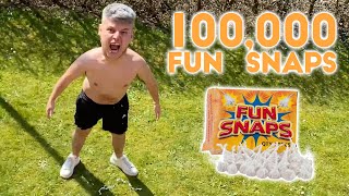 DROPPED A 100k FUN SNAPS ON HIS FACE!