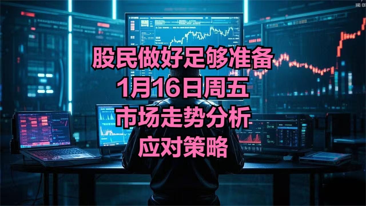A股：股民请做好足够的准备，盘面非常明朗，1月16日周五走势分析