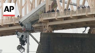 New Dash Cam Video Shows Semi-Truck Driver Nearly Falling Off Louisville Bridge