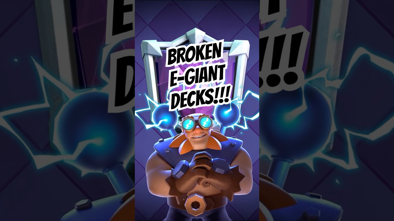 OVERPOWERED E- GIANT DECKS ⚡⭐ | Clash Royale