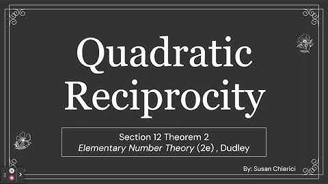 Quadratic Reciprocity - Theorem 2