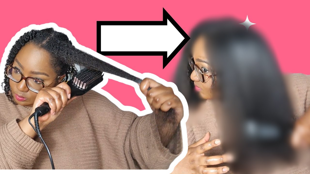 JE TESTE UNE BROSSE LISSANTE SUR MES CHEVEUX CREPUS !