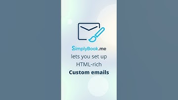 #DidYouKnow #SimplyBook.me lets you set up HTML-rich Custom emails #shorts
