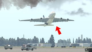 Plane Gets Landing Gear Stuck Forcing Emergency Landing by BBB-Gaming 2,183 views 3 months ago 2 minutes, 22 seconds
