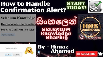 How to handle Confirmation Alert with OK and Cancel buttons using Selenium Webdriver?