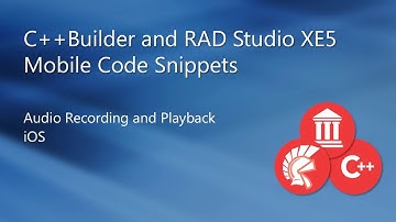 C++Builder XE5 - Audio Record & Playback