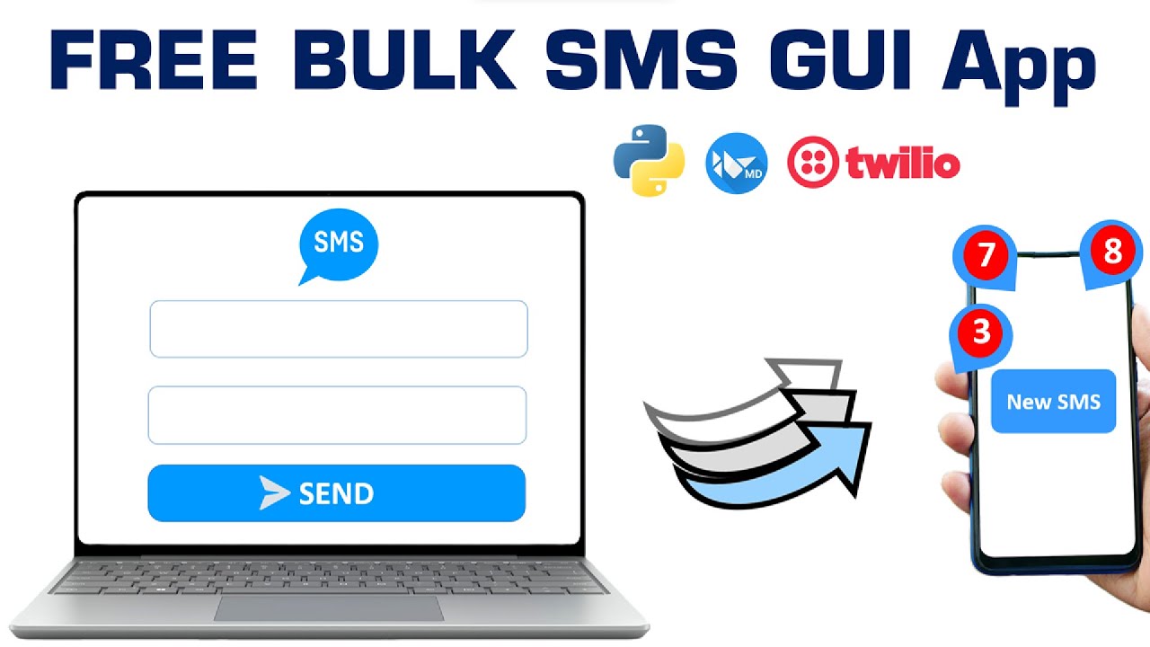 How to send FREE bulk SMS from Python GUI app #twilio #SMS #Python # ...