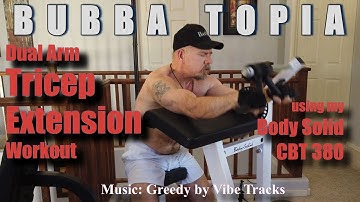 Dual Arm Tricep Extension Workout using my Body Solid CBT 380