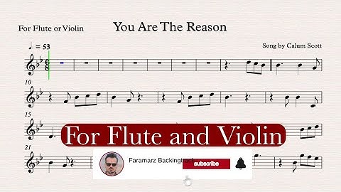 You Are the Reason - Play along for Ut