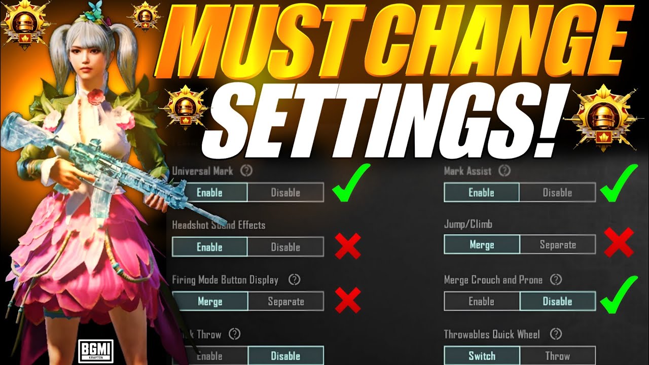 10 BGMI Settings I Wish I Knew Earlier 🔥 (You're Doing It Wrong!) 