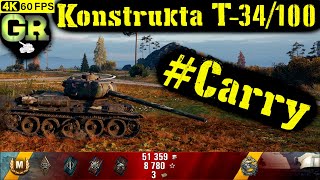 World of Tanks Konštrukta T-34/100 Replay - 5 Kills 3.2K DMG(Patch 1.4.0)