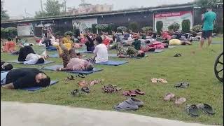 Yoga time in hiims hospital Lucknow #jinasikho #hiims 