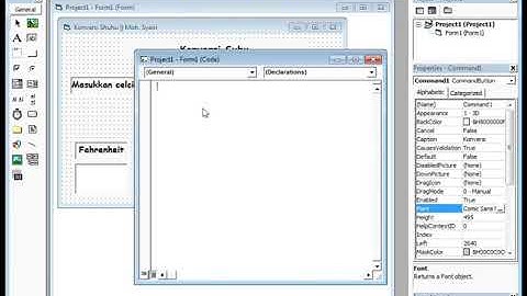 Membuat Program Konversi Suhu Sederhana Pada Visual Basic 6 0