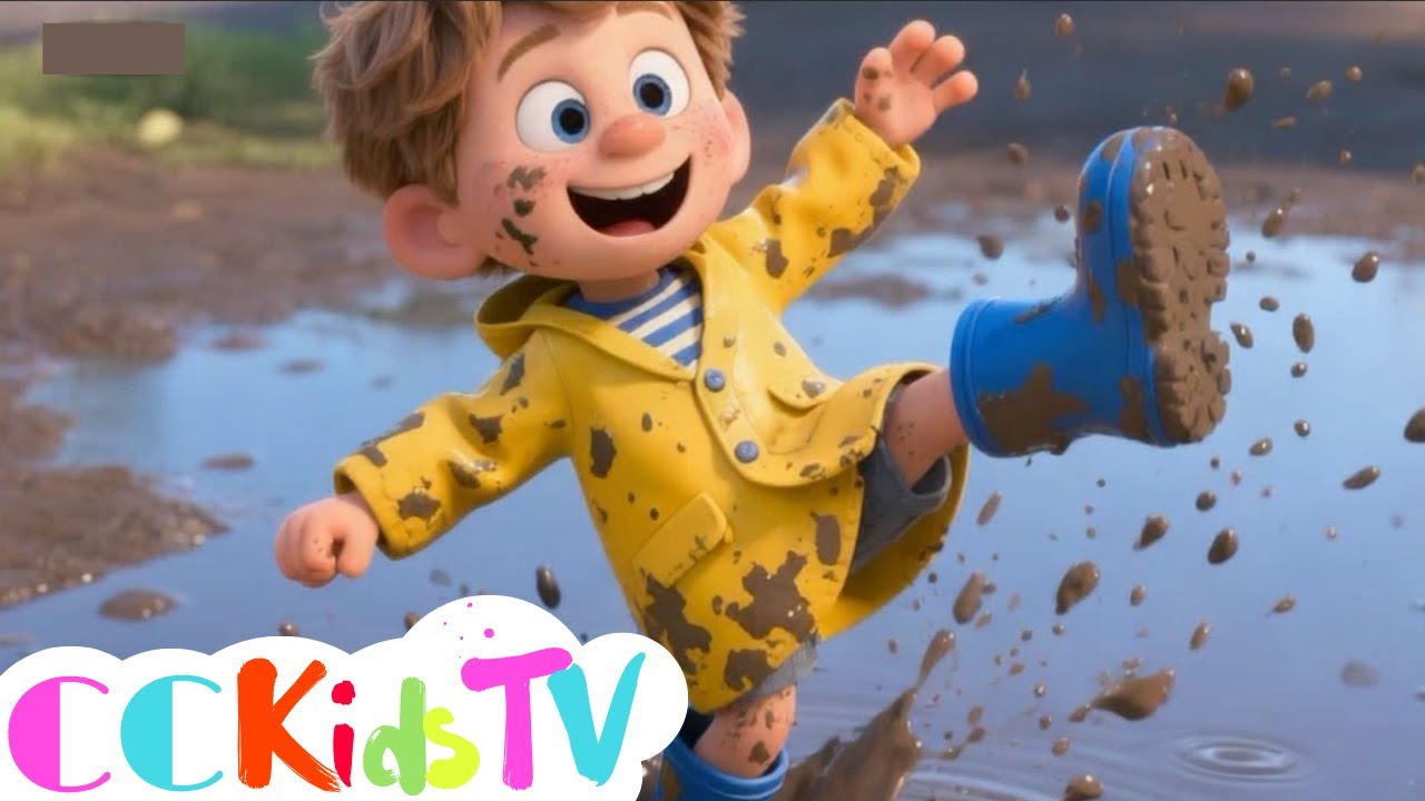 Muddy Puddles Song for Kids | Puddle Jumping Dance Song for Toddlers ...