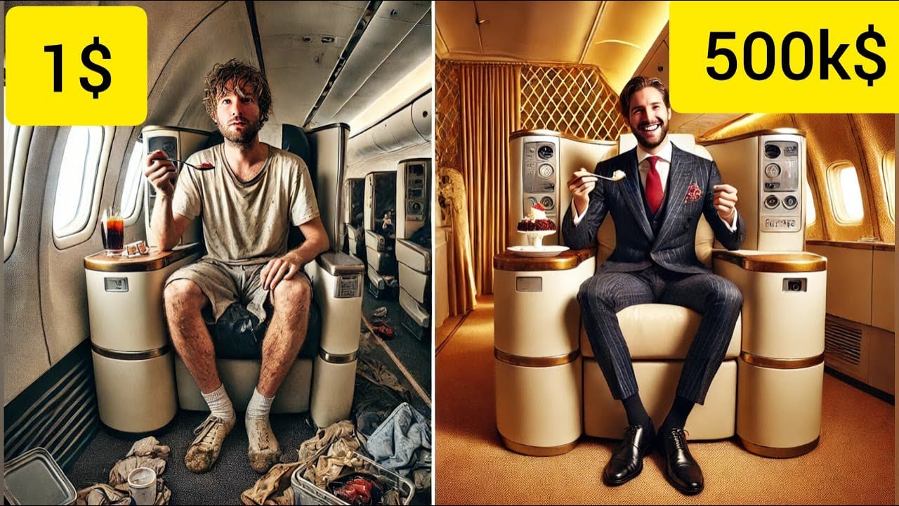$1 vs $500,000 Plane Ticket!