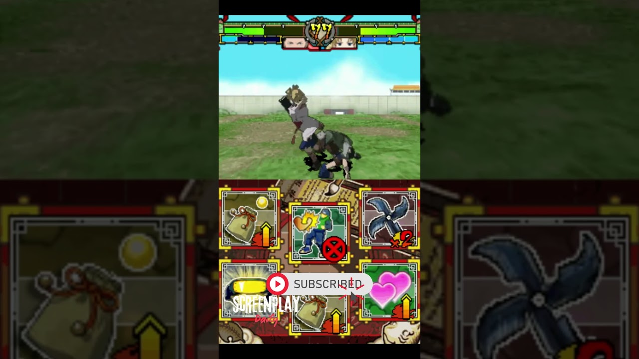 Naruto Ninja Destiny shikamaru vs temari Gameplay | Nintendo DS