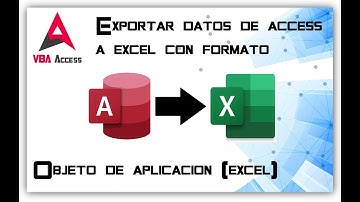 Exportar datos de Access a Excel con formato 🎤