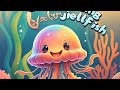 Jellyfish dance🪼#animation#cartoon#kidsrhymes#kidseducation#jellyfish#kidsvideo#funny#animal#kidsong