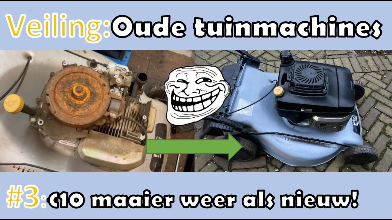 Tuinmachines deel 3:   €10 euro Grasmaaier defect? Dat zullen we nog wel eens zien!
