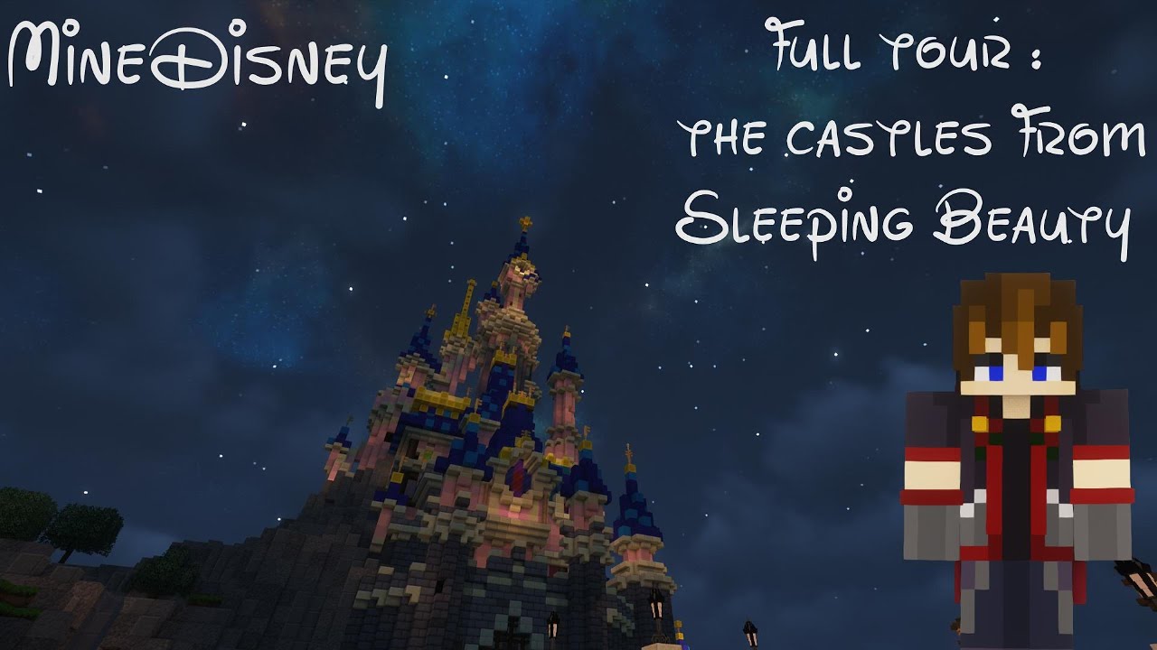 MineDisney - Full tour the Sleeping Beauty Castle