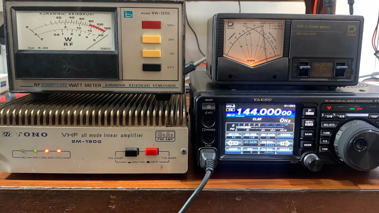 Tono 2M-190G VHF All Mode Linear Amplifier 190W - YouTube