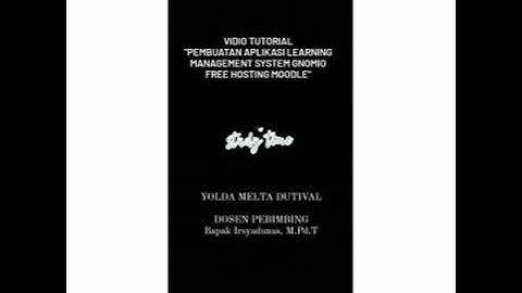 Pembuatan aplikasi learning management system gnomio free hosting moodle