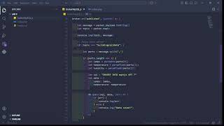 lab 9 Node Sensor, Wi-Fi, Broker MQTT Mosca, MySQL dan Web View