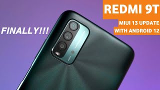 Redmi 9T miui 13 with android 12 update | new cool features