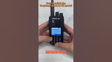 How to switch the frequency mode  to CH mode?