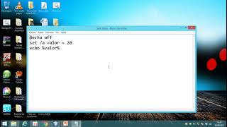 Aula 2 - Variavel númerica no Batch Script
