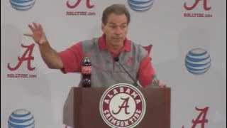 Nick Saban gets fired up, spews profanity about overlooking Charleston Southern