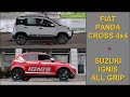 Fiat Panda Cross 4x4 vs Suzuki Ignis All Grip - 4x4 tests on rollers