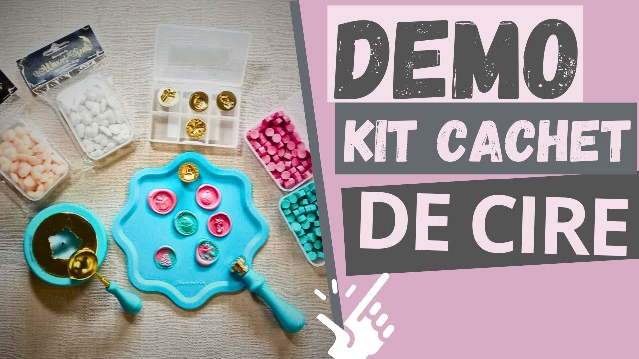 Kit De Sceau à Cire FantasyDay - Tampon Laiton Amovible, Cire Adhésive, Cuillère - Pour Invitations Mariage, Cartes, Emballages