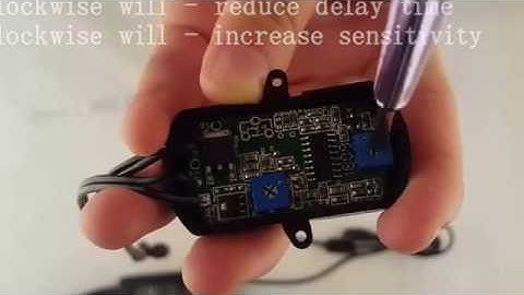 Sensky BS010 12v 24v 3a Pir Motion Sensor Switch- Test Video