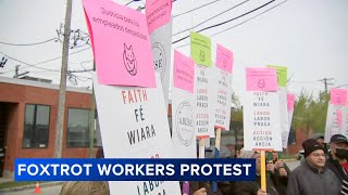 Former Foxtrot employees hold protest after sudden shutdown