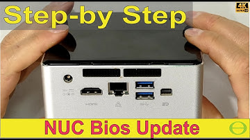 Intel NUC 6i5SYH Bios update using F7 and USB memory stick - step-by step