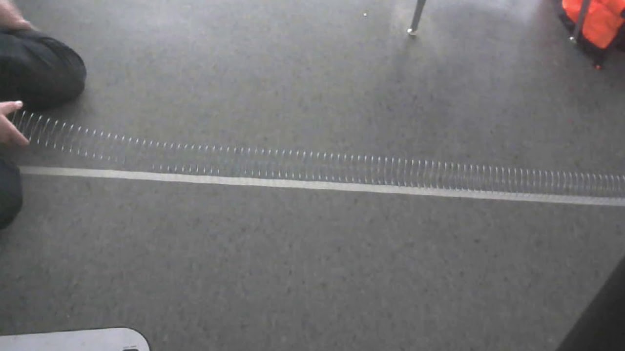 Science What motion do you observe about waves using a spring coil?