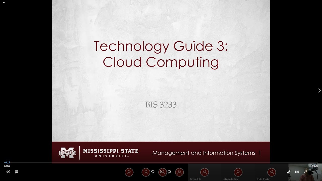 BIS 3233 - Cloud Computing Technology Guide and Exam III Review