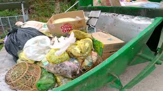 Garbage Trucks Collect Bulky Waste  - Garbage Trucks In Vietnam . ASMR 4K UHD