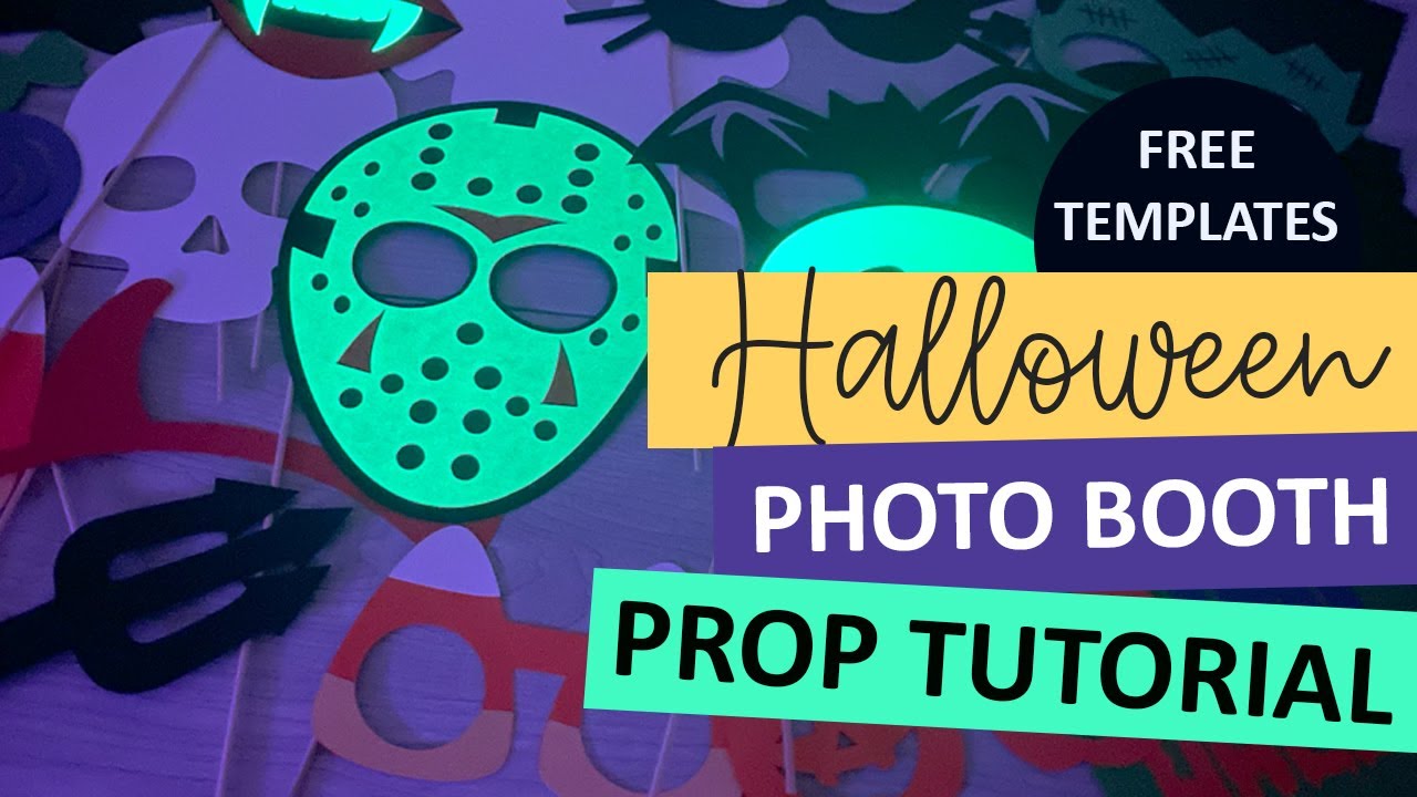 DIY Halloween Photo Booth Props that Glow!
