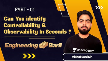 Can you identify Controllability & Observability in Seconds -1? | Technical Barfi | For GATE 2022