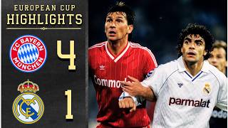Bayern Munich vs Real Madrid | Augenthaler Starts the Munich Storm | European Cup 1986/87 Highlights