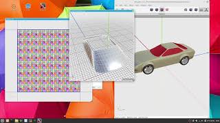 How to make a reflective glass material with scratches in Wings 3D and Krita