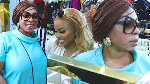 Meet The Woman That Fought With Mercy Aigbe, Lara As She Shops With Iyabo Ojo At Rhemmy Gold’s Shop