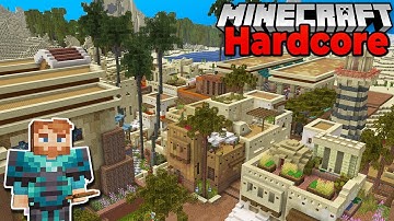 I Tried Rebuilding my FIRST Minecraft City in my Hardcore Minecraft Forever World