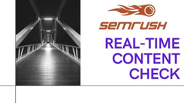Check Real Time Content in SEMrush | SEO Content Template | SEO Toolkit | Digital Marketing-2025
