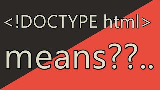 What Is Doctype Html Tag Attributes Elements