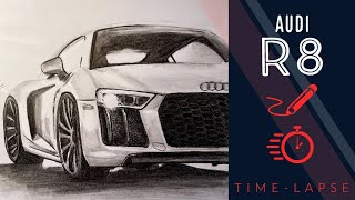 Audi R8 Timelapse Sketch Pencils