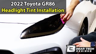Athlete Statistics Toyota GR86 2022-2025 Headlight Tint Installation