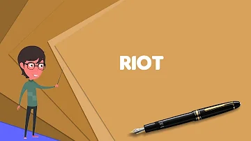 What does riot mean in slang?
